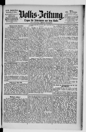 Volks-Zeitung vom 13.03.1879