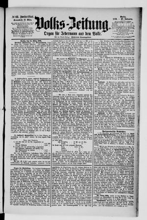 Volks-Zeitung vom 15.03.1879