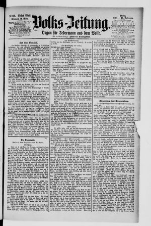 Volks-Zeitung vom 19.03.1879