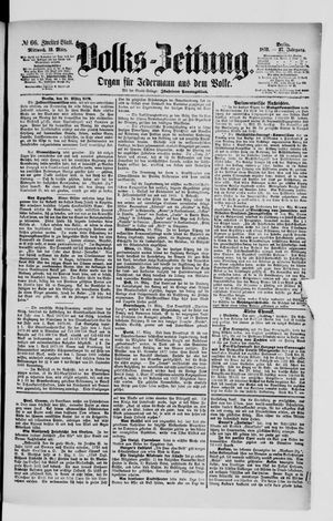Volks-Zeitung vom 19.03.1879