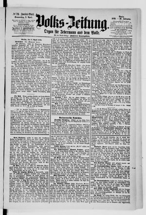 Volks-Zeitung vom 03.04.1879