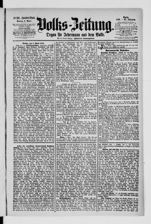 Volks-Zeitung vom 04.04.1879