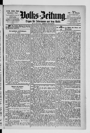 Volks-Zeitung vom 05.04.1879