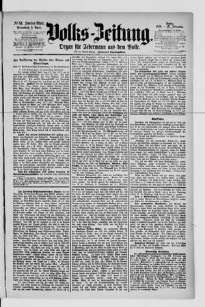 Volks-Zeitung vom 05.04.1879