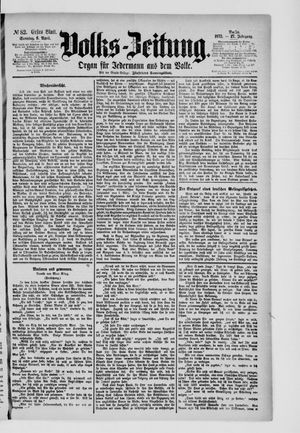 Volks-Zeitung vom 06.04.1879