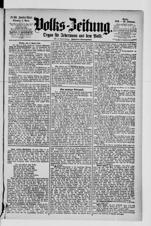 Volks-Zeitung vom 08.04.1879