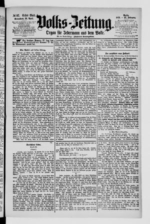 Volks-Zeitung vom 26.04.1879