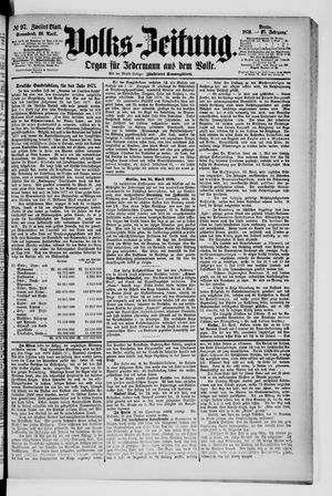 Volks-Zeitung vom 26.04.1879
