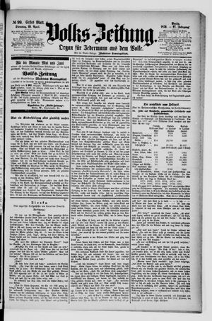 Volks-Zeitung vom 29.04.1879