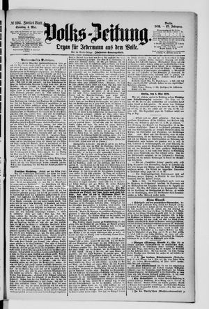 Volks-Zeitung vom 04.05.1879