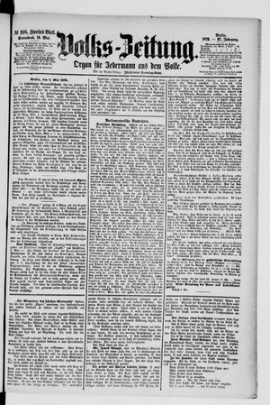 Volks-Zeitung vom 10.05.1879