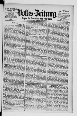 Volks-Zeitung vom 13.05.1879
