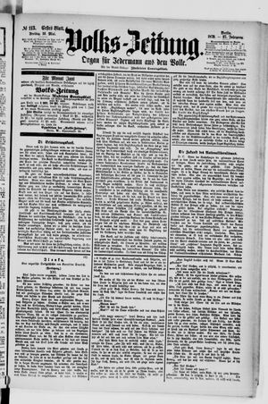 Volks-Zeitung on May 16, 1879