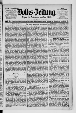Volks-Zeitung vom 22.05.1879