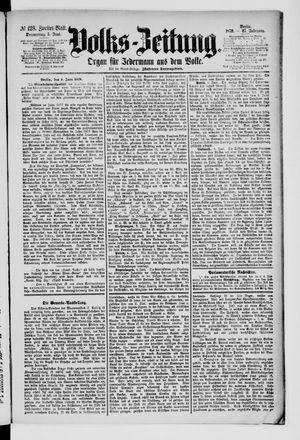 Volks-Zeitung vom 05.06.1879