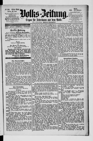 Volks-Zeitung vom 20.06.1879