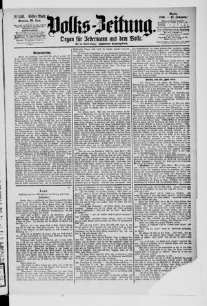 Volks-Zeitung on Jun 29, 1879