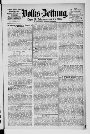 Volks-Zeitung on Jun 29, 1879