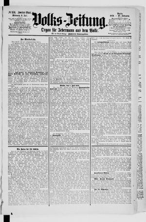 Volks-Zeitung on Jul 2, 1879