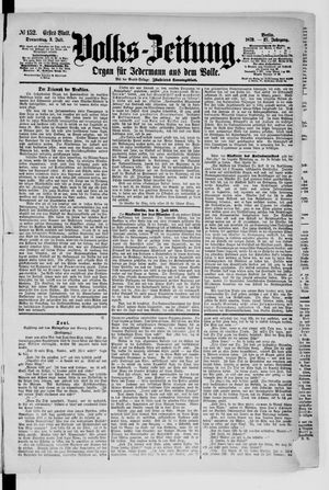Volks-Zeitung vom 03.07.1879