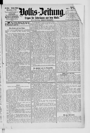 Volks-Zeitung vom 05.07.1879