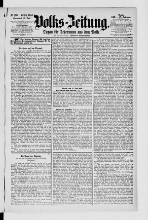 Volks-Zeitung vom 12.07.1879