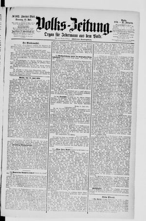 Volks-Zeitung vom 15.07.1879