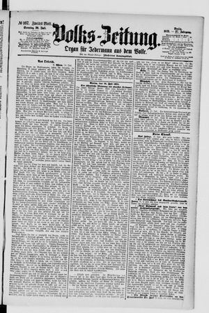 Volks-Zeitung vom 20.07.1879