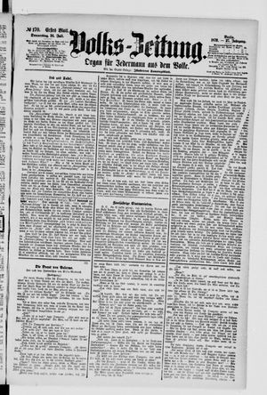 Volks-Zeitung vom 24.07.1879