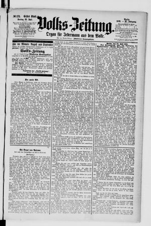 Volks-Zeitung vom 25.07.1879