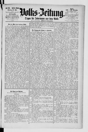 Volks-Zeitung vom 27.07.1879