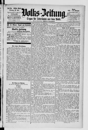 Volks-Zeitung vom 29.07.1879