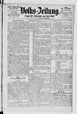 Volks-Zeitung vom 29.07.1879