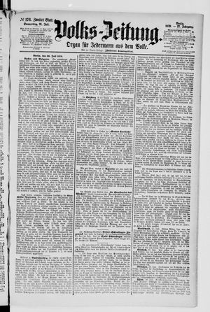 Volks-Zeitung vom 31.07.1879