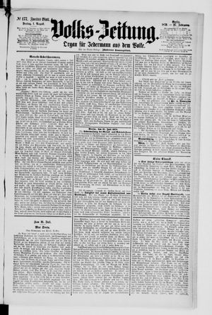 Volks-Zeitung vom 01.08.1879