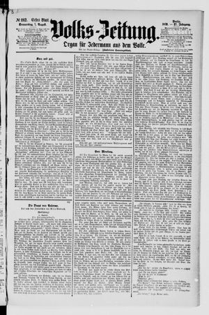 Volks-Zeitung vom 07.08.1879