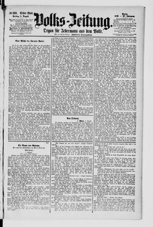 Volks-Zeitung on Aug 8, 1879