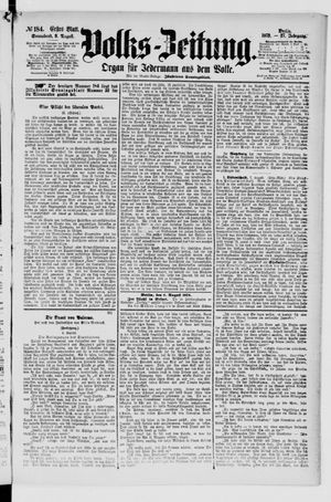 Volks-Zeitung vom 09.08.1879