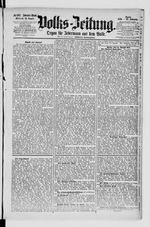 Volks-Zeitung vom 13.08.1879