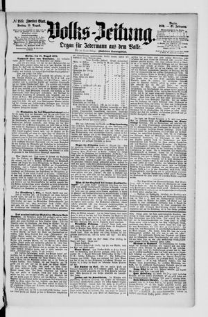 Volks-Zeitung vom 15.08.1879