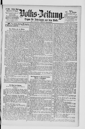 Volks-Zeitung vom 16.08.1879