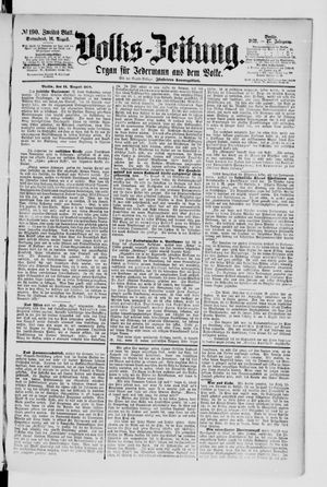 Volks-Zeitung vom 16.08.1879