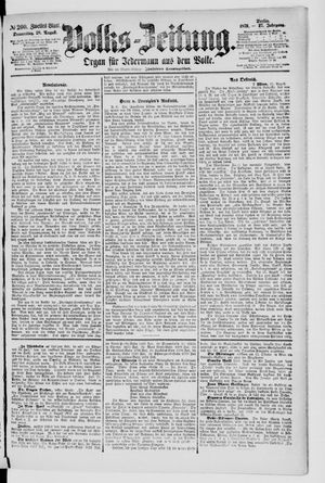 Volks-Zeitung vom 28.08.1879