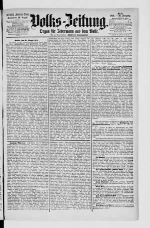 Volks-Zeitung vom 30.08.1879