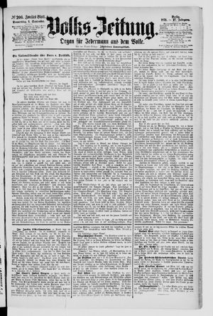 Volks-Zeitung vom 04.09.1879