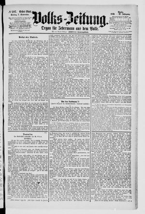 Volks-Zeitung vom 05.09.1879