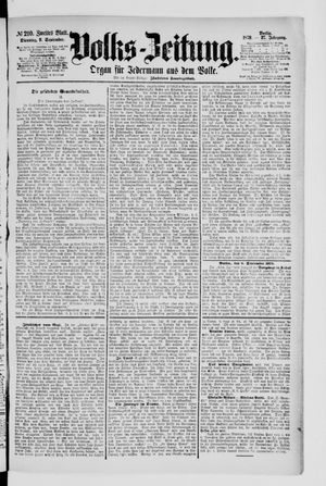 Volks-Zeitung vom 09.09.1879