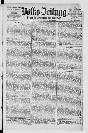 Volks-Zeitung vom 14.09.1879