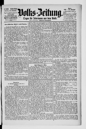 Volks-Zeitung vom 23.09.1879