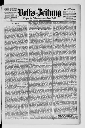 Volks-Zeitung vom 23.09.1879